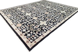 Black Floral 12X15 Chobi Oriental Rug