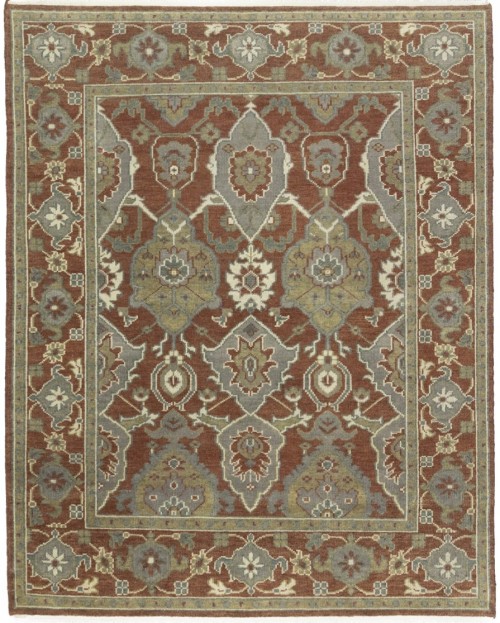 Rust Floral 8X10 Chobi Oriental Rug