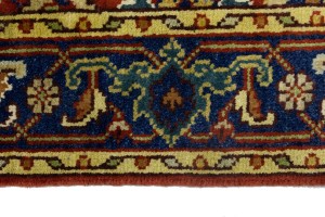 Rusty Red Floral 4X6 Indo-Mahal Oriental Rug