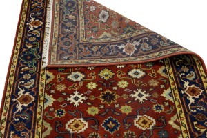 Rusty Red Floral 4X6 Indo-Mahal Oriental Rug