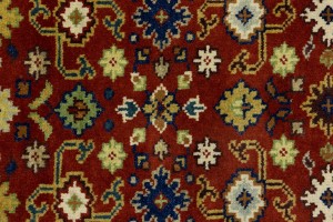 Rusty Red Floral 4X6 Indo-Mahal Oriental Rug