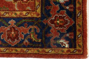 Orange-red Floral 4X6 Indo-Mahal Oriental Rug