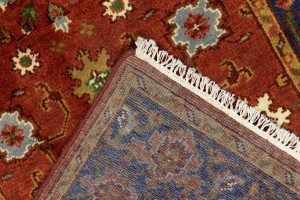 Orange-red Floral 4X6 Indo-Mahal Oriental Rug