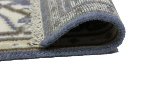 Purple Gray Floral 4X6 Oushak Oriental Rug