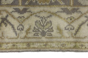 Taupe Floral 4X6 Oushak Oriental Rug