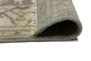 Taupe Floral 4X6 Oushak Oriental Rug