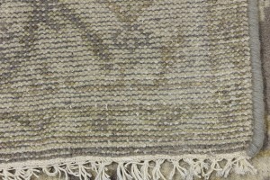 Taupe Floral 4X6 Oushak Oriental Rug