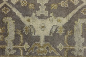 Taupe Floral 4X6 Oushak Oriental Rug