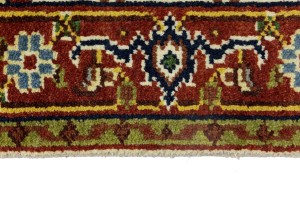 Cream Floral 3X5 Heriz Serapi Oriental Rug