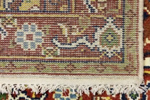 Cream Floral 3X5 Heriz Serapi Oriental Rug