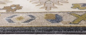 Gray Floral 12X18 Oushak Chobi Oriental Rug