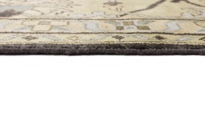 Cocoa Brown Floral 12X18 Oushak Chobi Oriental Rug