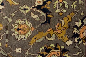 Brown Floral 10X14 Chobi Serapi Oriental Rug
