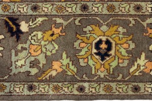 Brown Floral 10X14 Chobi Serapi Oriental Rug