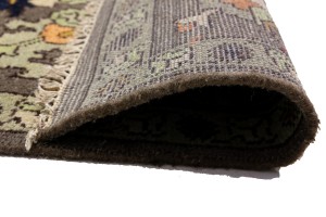 Brown Floral 10X14 Chobi Serapi Oriental Rug