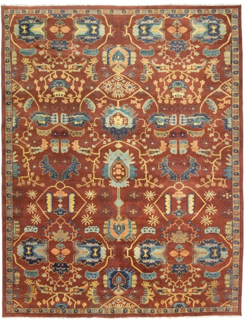 Rusty Red Floral 12X15 Chobi Oriental Rug