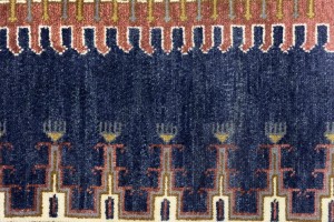Navy Tribal 10X14 Indo-Viss Oriental Rug