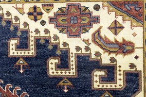 Navy Tribal 10X14 Indo-Viss Oriental Rug