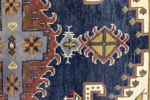 Navy Tribal 10X14 Indo-Viss Oriental Rug