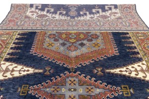 Navy Tribal 10X14 Indo-Viss Oriental Rug