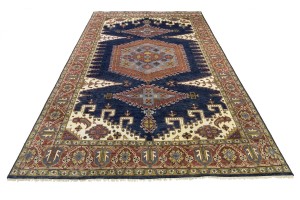 Navy Tribal 10X14 Indo-Viss Oriental Rug