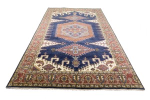 Navy Tribal 10X14 Indo-Viss Oriental Rug