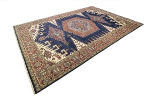 Navy Tribal 10X14 Indo-Viss Oriental Rug