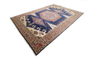 Navy Tribal 10X14 Indo-Viss Oriental Rug