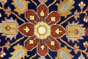 Rust Orange Floral 10X14 Heriz Serapi Oriental Rug