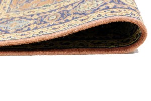 Rust Orange Floral 3X12 Indo-Sarouk Oriental Runner Rug