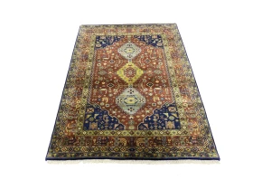 Rust Tribal 4X6 Indo-Yalameh Oriental Rug