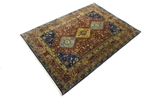 Rust Tribal 4X6 Indo-Yalameh Oriental Rug