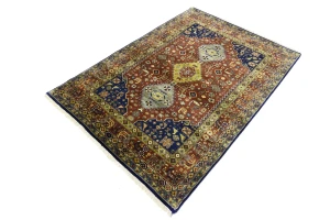 Rust Tribal 4X6 Indo-Yalameh Oriental Rug