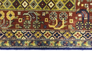 Rust Tribal 4X6 Indo-Yalameh Oriental Rug