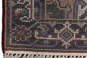 Rusty Red Geometric 3X6 Heriz Serapi Oriental Rug