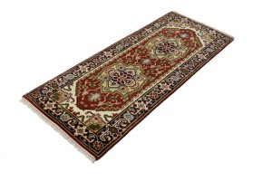 Rusty Red Geometric 3X6 Heriz Serapi Oriental Rug