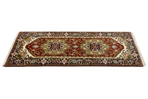 Rusty Red Geometric 3X6 Heriz Serapi Oriental Rug