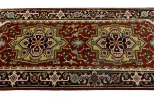 Rusty Red Geometric 3X6 Heriz Serapi Oriental Rug
