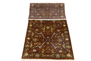 Rust Floral 2'8X6'5 Chobi Serapi Oriental Rug