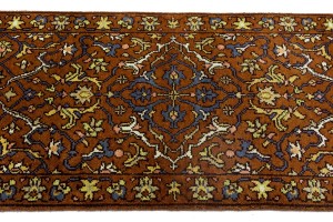 Rust Floral 2'8X6'5 Chobi Serapi Oriental Rug