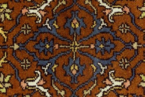 Rust Floral 2'8X6'5 Chobi Serapi Oriental Rug