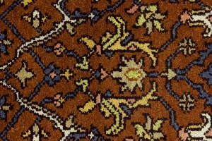 Rust Floral 2'8X6'5 Chobi Serapi Oriental Rug