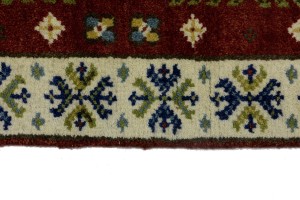 Rusty Red Tribal 2'3X6'6 Kazak Oriental Runner Rug