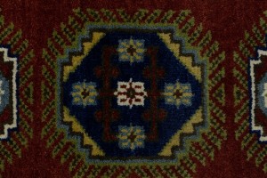 Rusty Red Tribal 2'3X6'6 Kazak Oriental Runner Rug