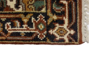 Rust Orange Floral 3X6 Heriz Serapi Oriental Rug