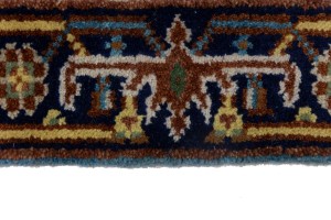 Blue Floral 3X6 Heriz Serapi Oriental Rug