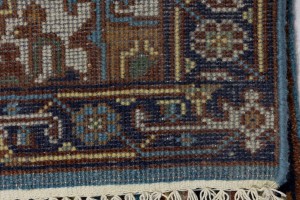 Blue Floral 3X6 Heriz Serapi Oriental Rug