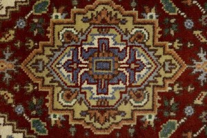 Rusty Red Floral 2'5X6'0 Heriz Serapi Oriental Runner Rug