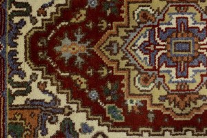 Rusty Red Floral 2'5X6'0 Heriz Serapi Oriental Runner Rug