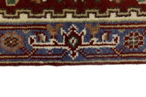 Rusty Red Floral 2'5X6'0 Heriz Serapi Oriental Runner Rug